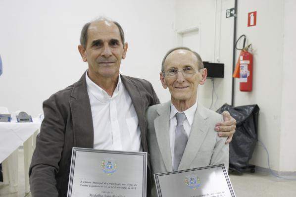 Imagem da notícia: Homenagens a Francisco Olivato e Wagner Roveda