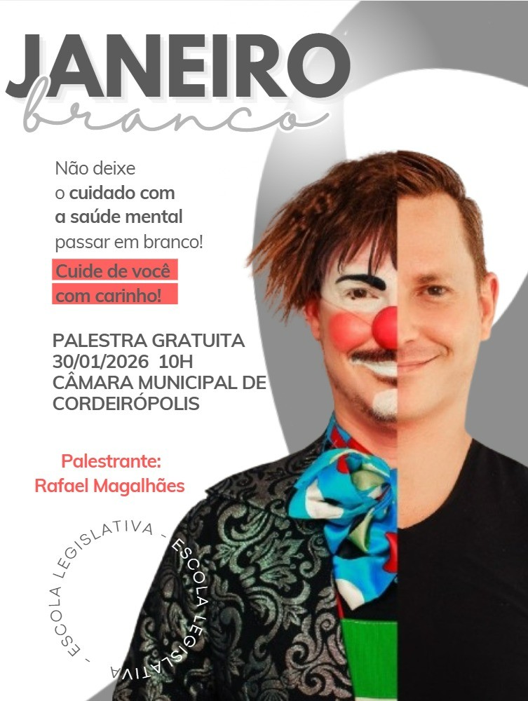 Imagem da notícia: Janeiro Branco: palestra gratuita sobre saúde mental